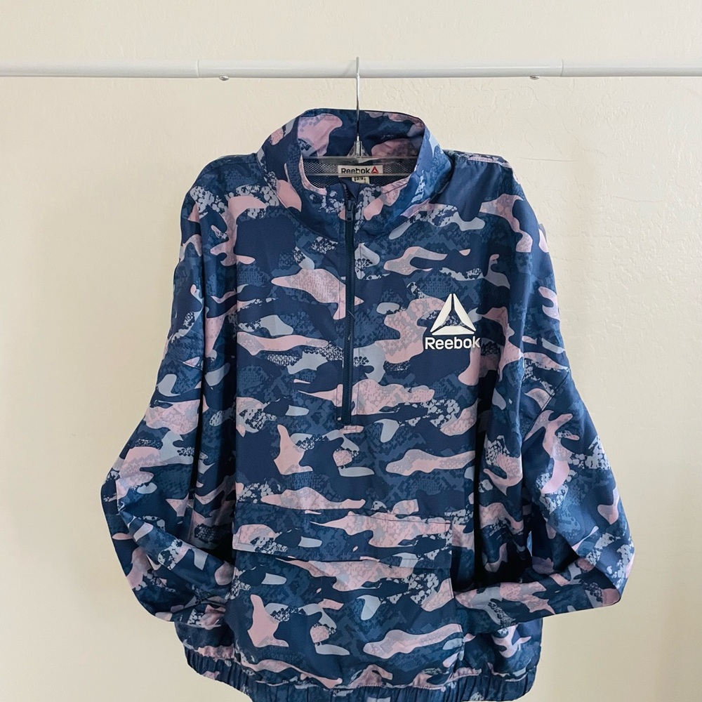 Reebok Camo Dri-Fit Half Zip Jacket